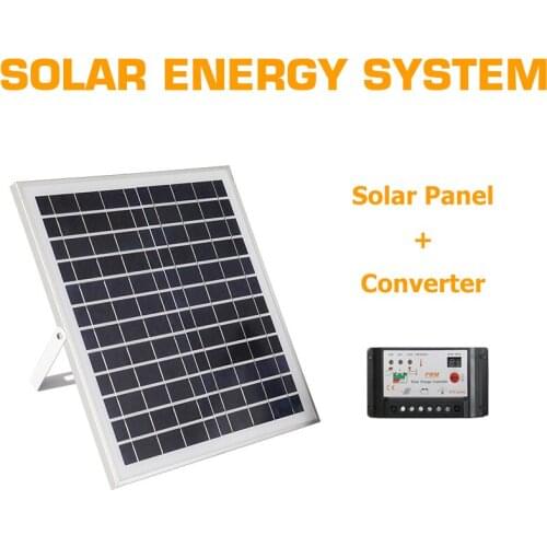 Solar Panel with Converter for 200/300/400kg Swing Gate Opener 500kg Sliding Door Engine Solar Energy Conversion Backup Power