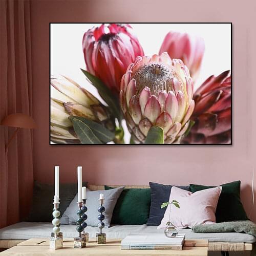 Morden Canvas Paintings Posters Imperial Flower Picture Wall Art Canvas Print Paintings for Living Room Home Decoration NO FRAME