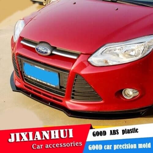 For FORD Focus Body kit spoiler 2012-2014 For Focus ABS Rear lip rear spoiler front Bumper Diffuser Bumpers Protector