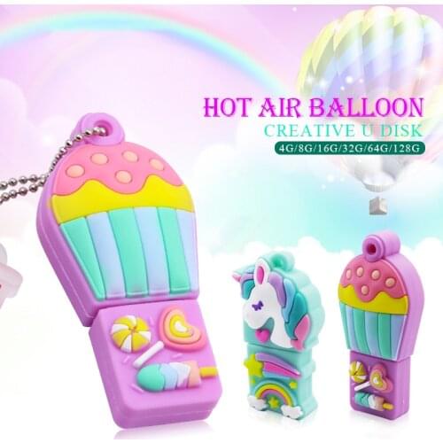 USB 2.0 High speed Rainbow unicorn pendrive 8GB 16GB 32GB 64GB 128GB usb Flash Drive pen drive U disk cle usb stick