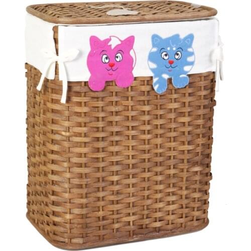 Straw Pink-Blue The Teddy Bears Vertical Laundry Basket Mat Coffee Traditional Authentic Regional Orginal high quality