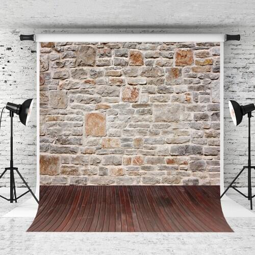 VinylBDS 250x300cm Brick Wall Photography Backdrops Vintage Wood Washable Children Backdrops Photo Studio NTZC-030