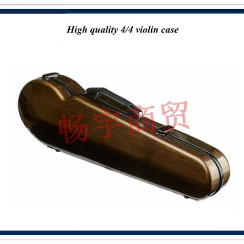 High quality Professional violin case 4/4 FRP carbon fiber Gold wire drawing Fashion style violin parts violin accessories 024