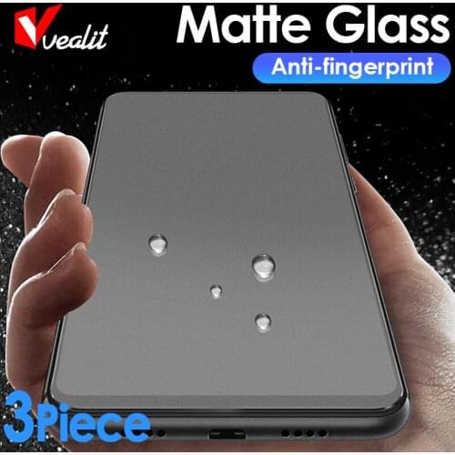 3pcs No fingerprint Matte Tempered Glass for Xiaomi Redmi 9 9A 9C 8A 7 7A 10X Note 8 8T 9S 9T 10 Pro Max Screen Protector Glass