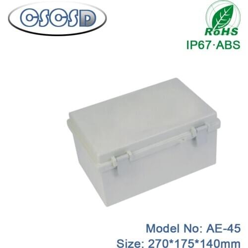 1pcs/lot 270*175*140mm waterproof abs plastic enclosure box waterproof plastic enclosure hinge type electronic junction box