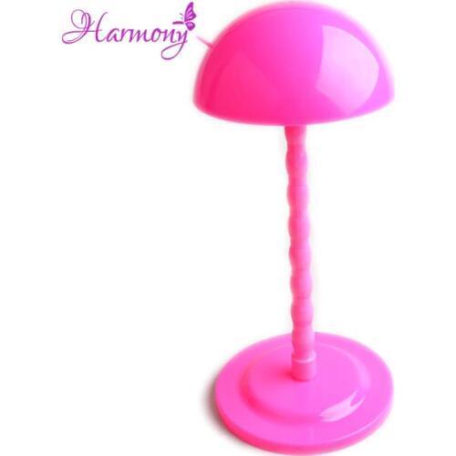 1PC Pink Black White Wig Stand Head Plastic Wig Holder Stand Portable Folding For Styling Drying Display Travel For Women