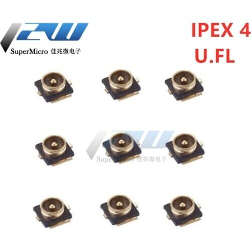 10PCS IPX4/IPEX4 Generation 4 Patch Antenna Base IPEX/U.FL SMT RF Coaxial WiFi Connector Generation 4 antenna board end