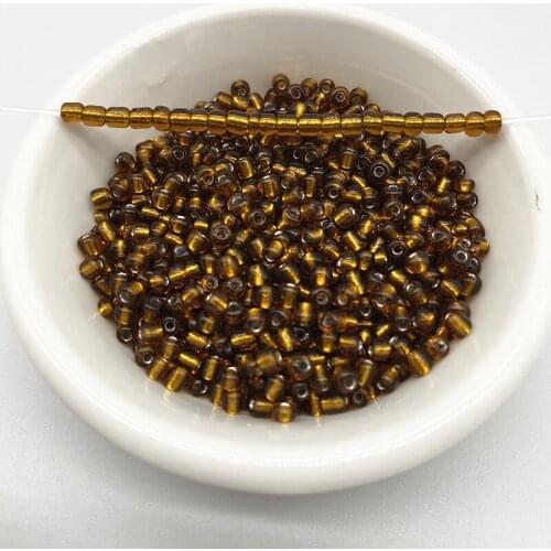 15g 2--4mm Unreal Color Filled with Silver Rice Beads Charm Czech Glass Seed Beads for Jewelry Making DIY Bracelet Necklace #33