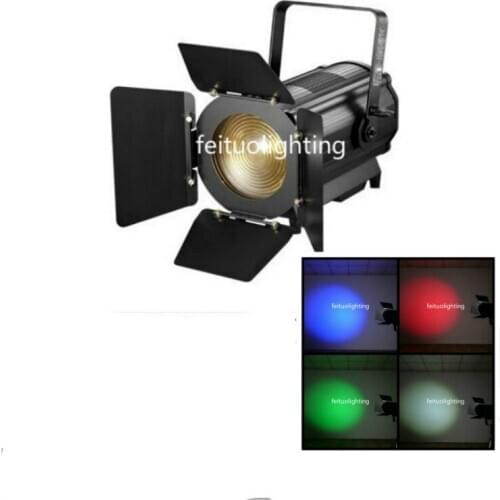 4pcs LED Studio Light 300W/350W LED Fresnel Spotlight Dimmable COB LED Fresnel Light Manual /Auto Zoom With Touch Screen