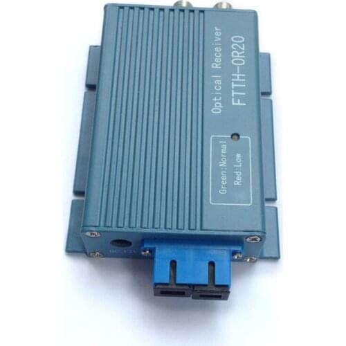 Aluminium CATV FTTH AGC Micro SC UPC Duplex Connector with 2 output port WDM for PON FTTH OR20 CATV Fiber Optical Receiver