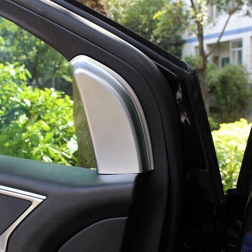 Bbincar ABS Chrome Front A Pillar Column Interior Triangle Cap Sticker Moulding Trim Car Styling For Ford Edge 2015 2016 2017