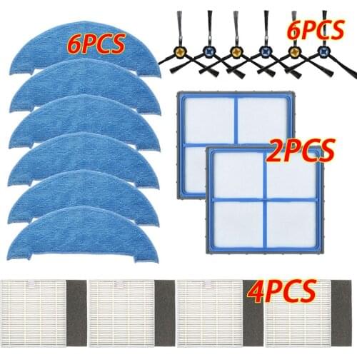 Mop pad Primary Filter Hepa filter Side Brush for ilife V8 V8s X750 X800 X785 V80 vacuum cleaner part Replacement Kits