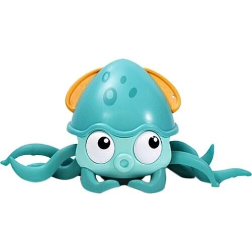 Kids Bath Toy Octopus Interactive Bath Toy Towed on Land and in Water Clockwork Bath Toys Beach Bath Toys Bathtub Toy
