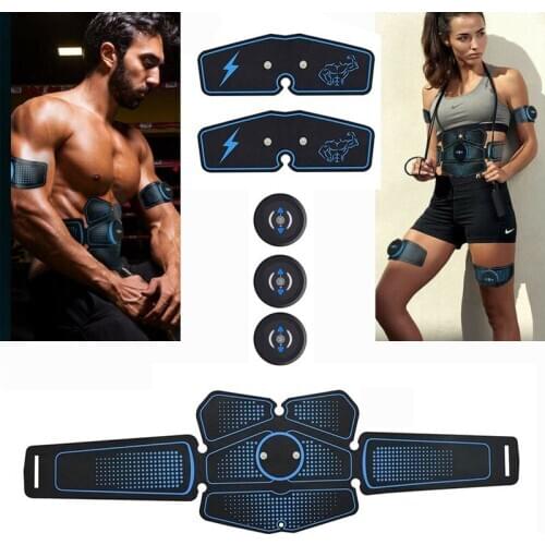 Electric Muscle Stimulato Toner EMS Massager Abdominal Trainer Belt Abs Fat Burner Muscular Training Exercise Home Gym Equipment