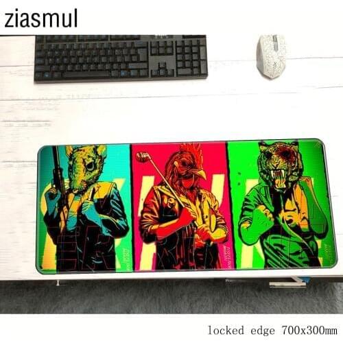 Hotline miami mouse pad gamer 700x300x2mm gaming mousepad wrist rest notbook desk mat padmouse games pc gamer mats gamepad