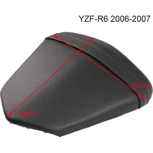 Motorcycle Leather Rear Seat Cushion Rear Passenger Seat for Yamaha YZF-R6 YZF R6 2006 2007