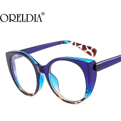 Fashion Retro flat Glasses Ladies Cat Glasses Frame Alloy Frame Multicolor Frame Glasses Optical Frame Can Wear Myopia Glasses