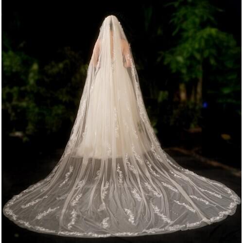 Fashion Women Veil Wholesale + Pear Bridal Veil For Wedding Dress Veil
