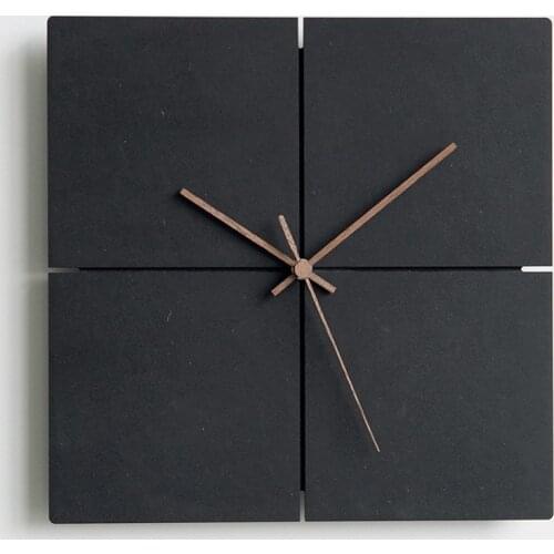 Nordic Minimalist Wall Clock Black Living Room Clocks Personality Household Silent Wall Watches Home Decor