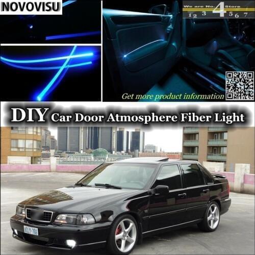 NOVOVISU For Volvo S70 interior Ambient Light Atmosphere Fiber Optic Lights Inside Door Panel illumination Not EL light Refit