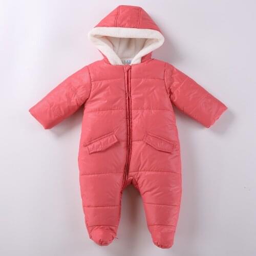 Baby clothes kids clothes bodysuit baby cotton padded coat baby warm winter pyjamas front zipper children clothing