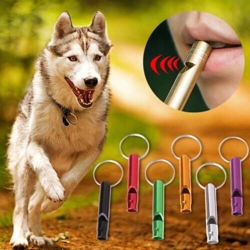 Dogs Repeller Pet Dog Training Whistle Pitch Anti Bark Ultrasonic Sound Dogs Training Flute Pet Supplies Key Chain