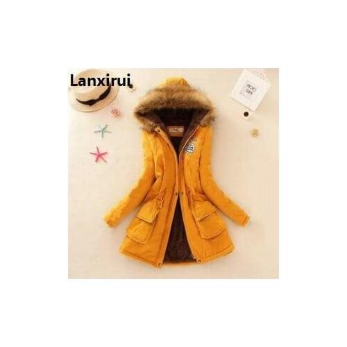 Plus size 5XL Wholesale Winter Coat Sweatshirt Hoodies Fur Hooded Outwear Women Clothing Cardigans Thick Coat Jacket C5410