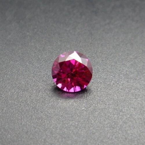 Pink Ruby Round Faceted Gemstone Brilliant Cut Ruby Gem Multiple Sizes to Choose GR07