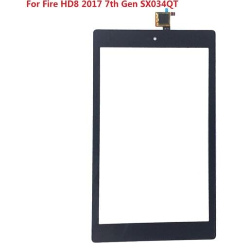 8" Touch Screen For Amazon Fire HD8 HD 8 2017 7th Gen SX034QT tablet External Panel Digitizer Glass Sensor Replacement