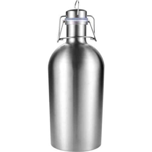 2.5L Stainless Steel Beer Barrel Wine Keg Vacuum Water Bottle Whisky Liquor Flagon Steel Alcohol Barrel Vokda Hip Flask