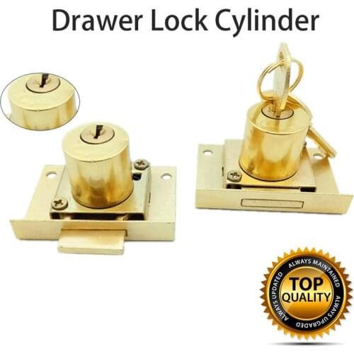 Vintage Drawer Lock Copper Lock Core Corrosion Resistance for Drawers in Furniture Office Furniture Hardware