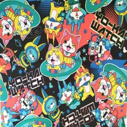 Japanese Magic Watch Thin Polyester Canvas Fabric for Girl Backpacks Slipcover Cushion Cover Curatin DIY