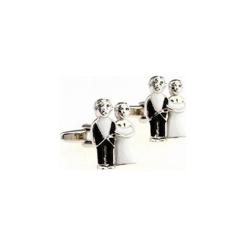 Love Forever Wedding Cufflink 15 Pairs Wholesale Free Shipping
