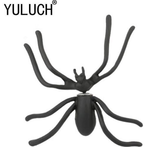 YULUCH New 2018 alloy black spider earrings for women fashion personality earrings exaggerated jewelry girl gift insects series