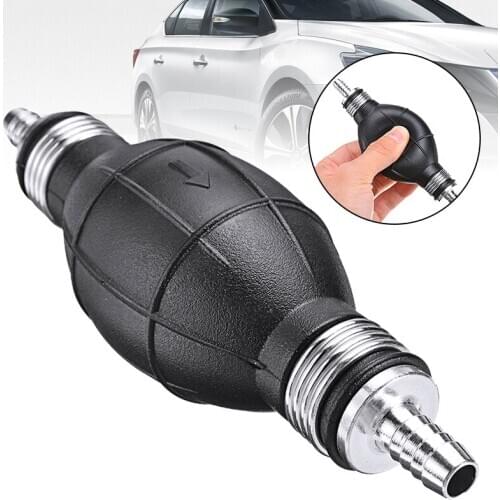 1Pcs Fuel Pump Line Hand Primer Bulb Gas Petrol Rubber & Aluminum All Fuels Length Used For Car Boat Marine Outboard 8mm