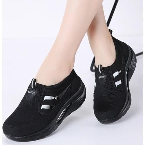 2020 Autumn Women Casual Sneakers Shoes Light Mesh Air Cushioning Ladies Sneakers Chaussures Femme Mocassins Shoes Woman