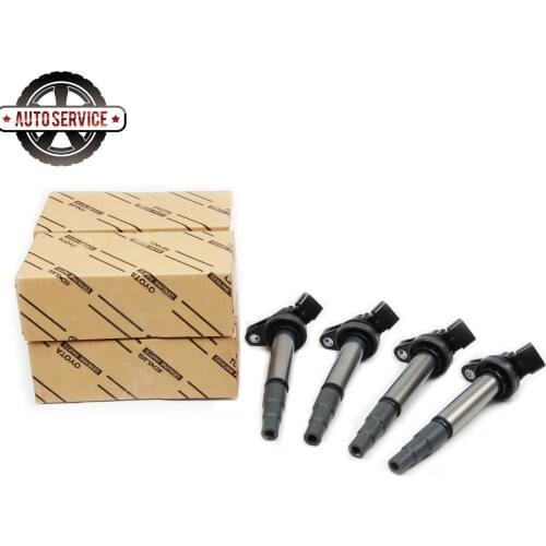 4Pcs Ignition Coils For Toyota Matrix Prius V Corolla Lexus CT200h Pontiac Vibe Scion xD 1.8L 2008-2014 90919-02252 90919-02258