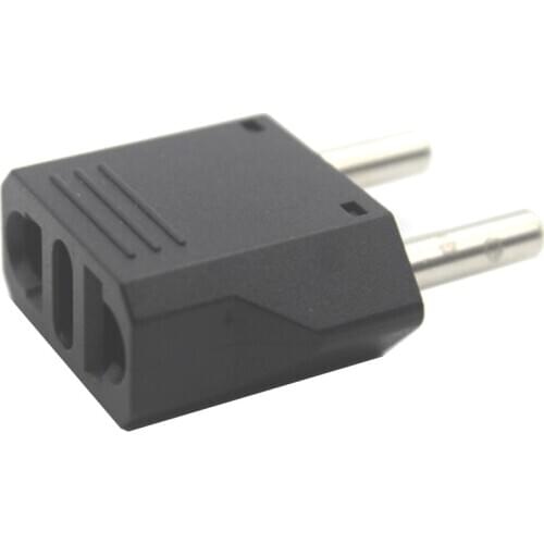 5pcs Universal European CE Copper Italy Kr AU US to EU mini plug adapter germany franch 2pin AC electrical power plug 250V 6A