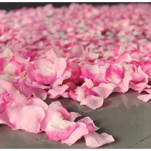 500/1000/3000pcs Artificial Rose Flower Petals Wedding Party Flower Decoration Simulation Fake Flower Petal For Valentine Day