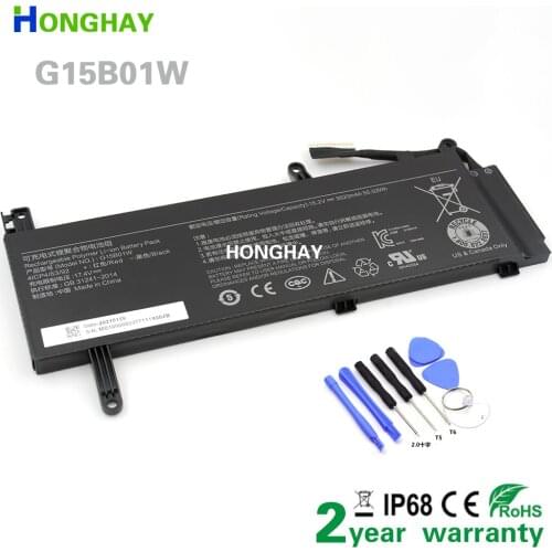 HONGHAY G15B01W Laptop Battery for Xiaomi Gaming Laptop 15.6'' i5 7300HQ GTX1050 GTX1060 1050Ti/1060 171502-A1