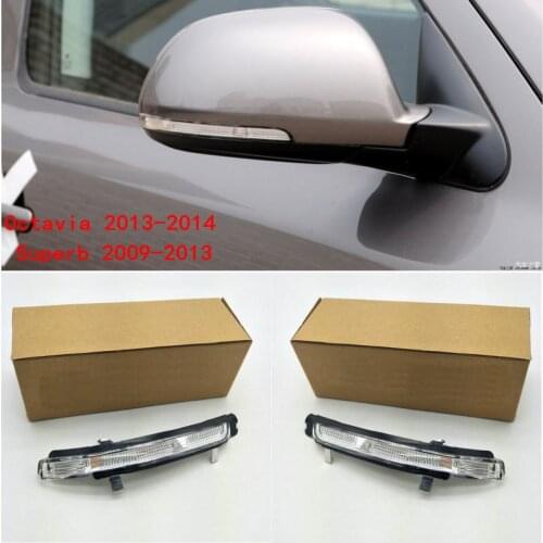Appe superb 2009-2013 Octavia 2013-2014 Reversing mirror steering light Rearview Mirror Side Lamp Lane change light