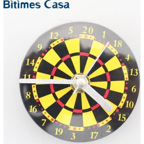Bitimes Dartboard Wall Clock Refrigerator Fridge Magnets Clock Home Decoration Decor Wall Clocks Fridge Magnets Sticker