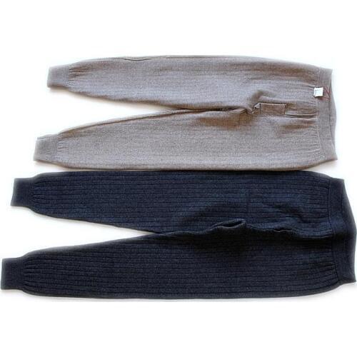 Big size high grade cashmere add thick warm mens winter base leggings skinny pants bottoming long trousers EU/L-2XL