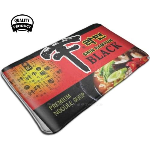 Shin Ramyun Black Ramen Nongshim Instant Ramen 3D Soft Non-Slip Mat Rug Carpet Foot Pad Nongshim Black Ramen Noodles Shin Ramen