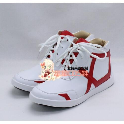 Haikyuu! Valleyball Jersey Hinata Syouyou White Short Cosplay Shoes Boots X002