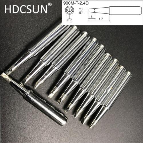 HDCSUN 900M-T-2.4D Soldering iron tip for Saike aoyue yihua cxg 936D 936 852d+ 909D solder iron repairing