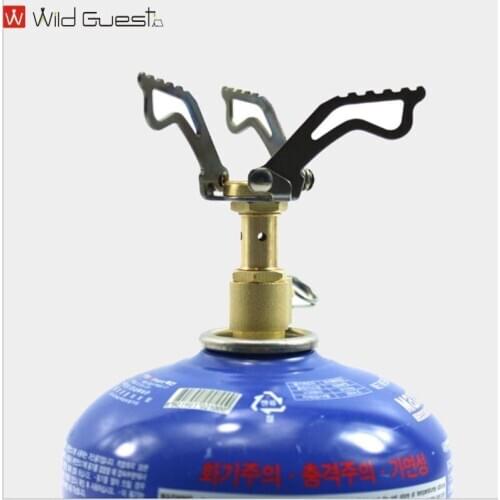 Mini Camping Stove Head Outdoor Portable Folding Survival Pocket Picnic Gas Wild Guest