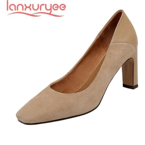 Lanxuryee Suede Pumps