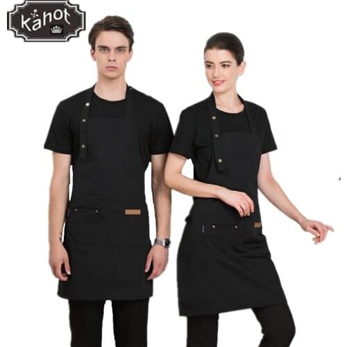 Salon Fashion Apron Barber Assistant Work Clothes Coffee Shop Nail Shop Same Style For Men And Women Canvas Work Apron