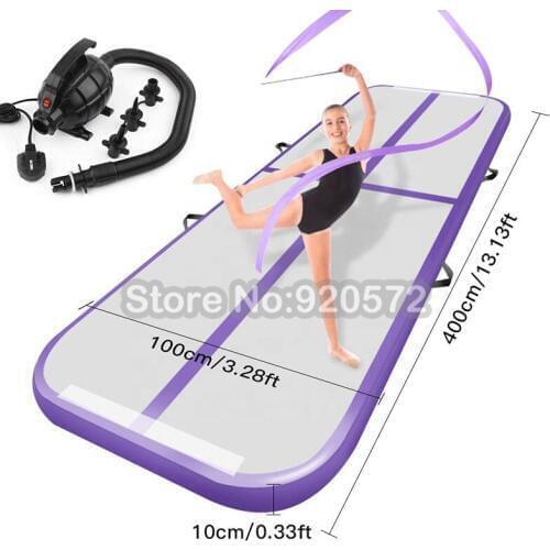 Inflatable Gymnastics 5*1*0.2M AirTrack Tumbling Air Track Floor Trampoline for Home Use/Training/Cheerleading/Beach Air pump